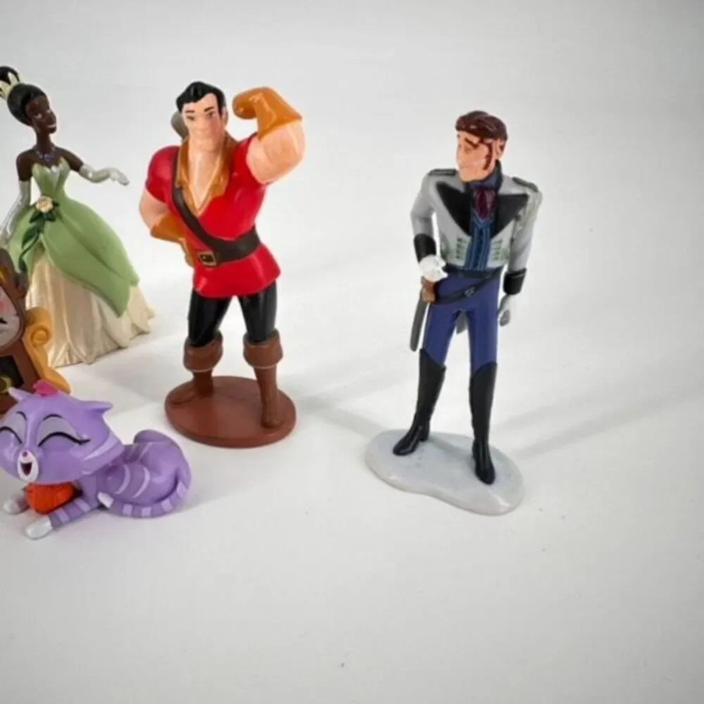 Lot of 10 Disney Beauty and the Beast Toys Cake Topper Action Figures Multicolor